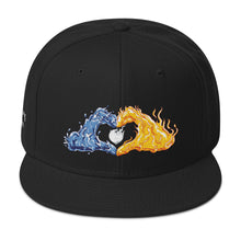 Load image into Gallery viewer, Water Fire Balance Snapback Hat
